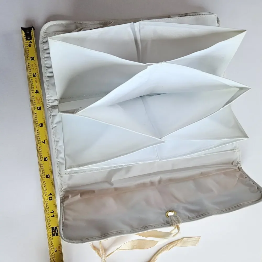 VTG Travel Lingerie Storage Bag Hosiery Pouch Nylon Mod Flowers Mid Century
